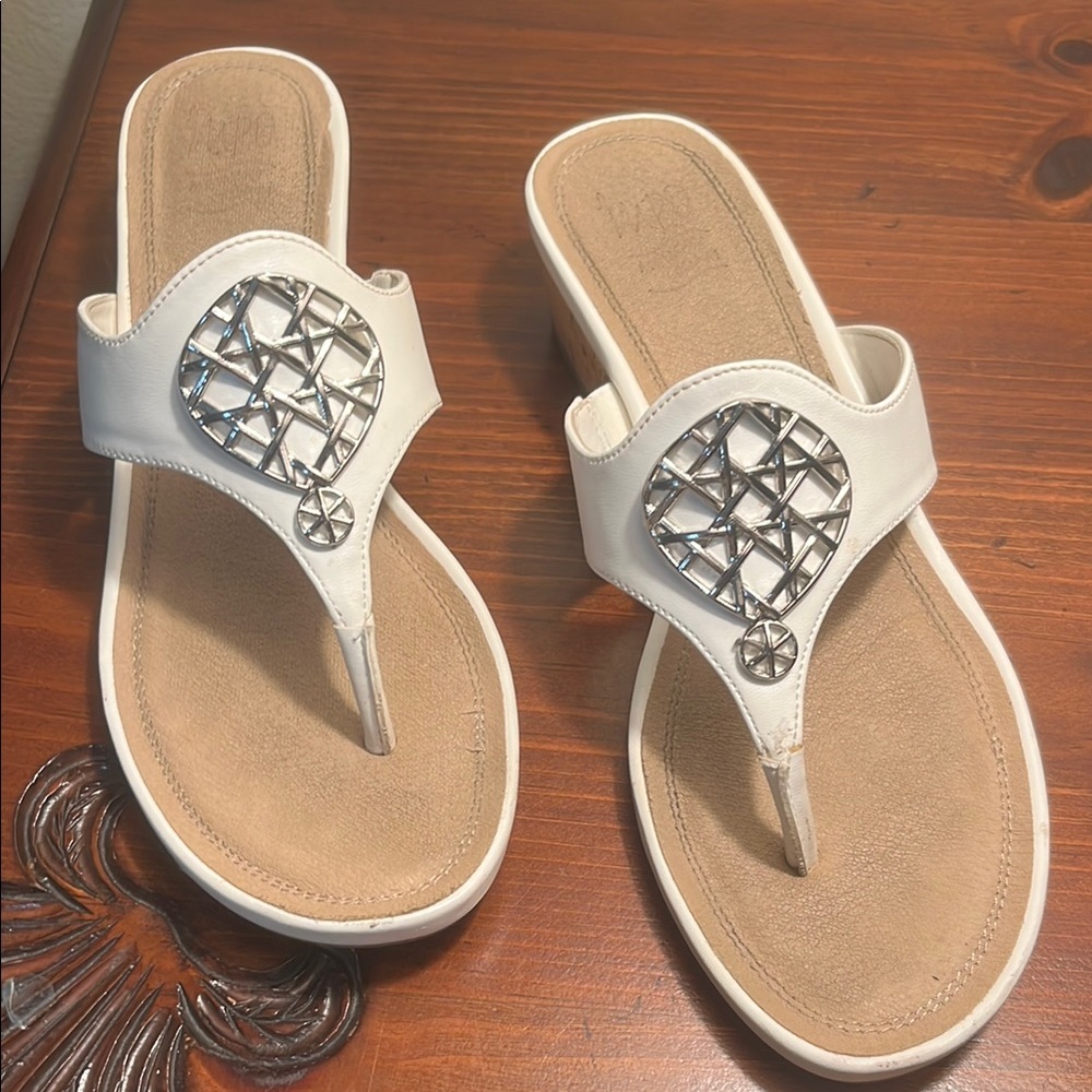 Women's White Sandals impo size 8